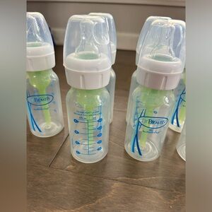 Dr. Browns 4 oz Narrow Neck Bottles Set of 9